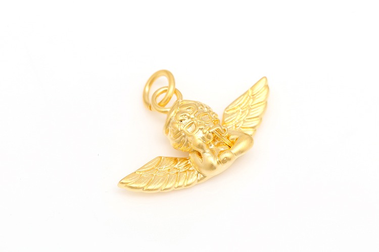 [W] CH2112-Matt Gold Plated-(20pcs)-22*13mm Baby Angel Charms-Cherub Pendant-Necklace Earring Supply, [PRODUCT_SEARCH_KEYWORD], JEWELFINGER-INBEAD, [CURRENT_CATE_NAME]