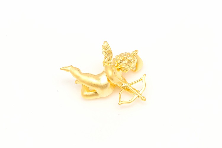 CH2113-Matt Gold Plated-(2pcs)-23*18mm Baby Angel Charms-Cherub Pendant-Cupid Charms-Necklace Earring Supply, [PRODUCT_SEARCH_KEYWORD], JEWELFINGER-INBEAD, [CURRENT_CATE_NAME]