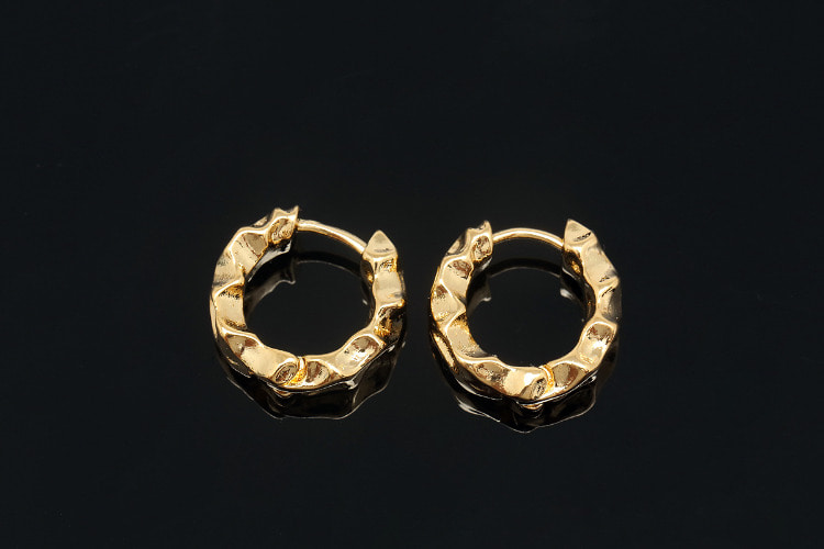 [W] CH6046-Gold Plated (10pairs)-16mm Bold Round Lever Back Earrings-5mm Thickness Round Hoop Earrings-Nickel Free, [PRODUCT_SEARCH_KEYWORD], JEWELFINGER-INBEAD, [CURRENT_CATE_NAME]