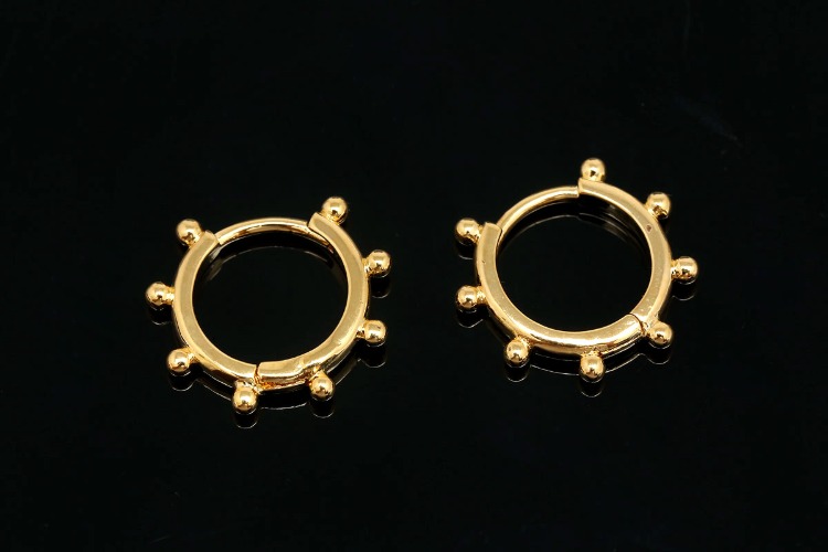 [W] CH7008-Gold Plated-(10pairs)-14mm Round Lever Back Earrings-Earring Component-Nickel Free, [PRODUCT_SEARCH_KEYWORD], JEWELFINGER-INBEAD, [CURRENT_CATE_NAME]