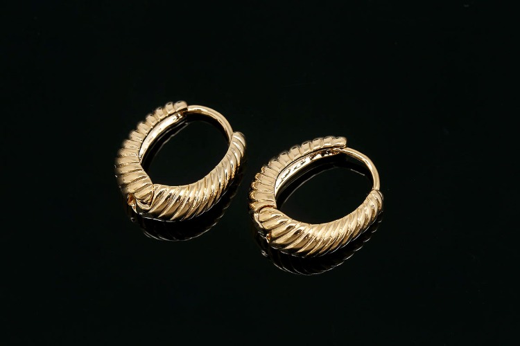 [W] S261-Gold Plated (10pairs)-Bold Oval Lever Back Earrings-Drop Hoop-Nickel Free, [PRODUCT_SEARCH_KEYWORD], JEWELFINGER-INBEAD, [CURRENT_CATE_NAME]