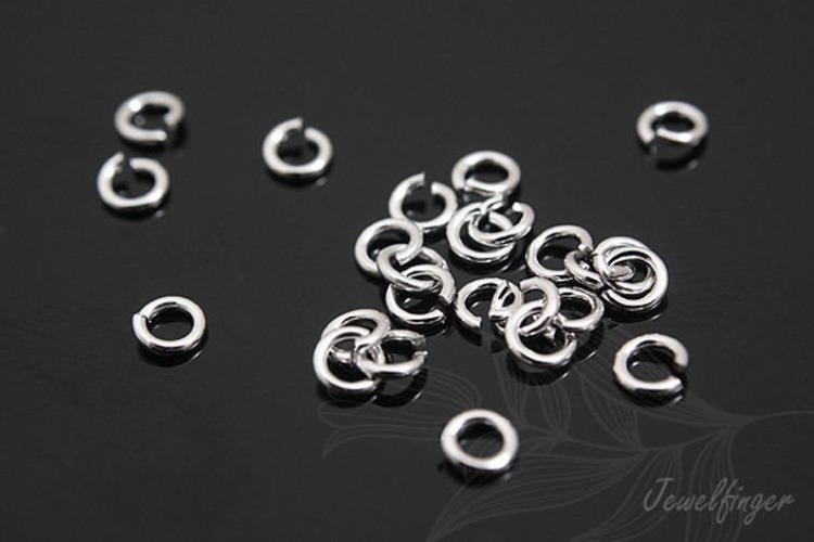 [W] K005-Rhodium Plated-(300pcs)-06*3mm Jump Ring-Open Link-Basic Supplies-Wholesale Silver Ring, [PRODUCT_SEARCH_KEYWORD], JEWELFINGER-INBEAD, [CURRENT_CATE_NAME]