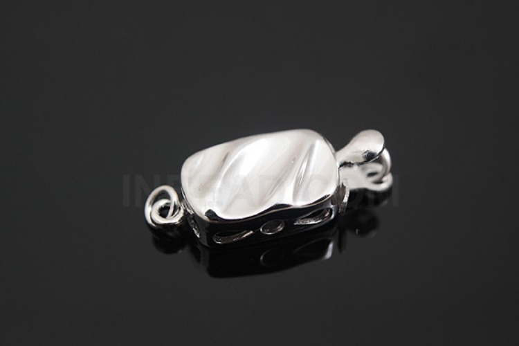 [W] K1058-Rhodium Plated-(10pcs)-Clasps-Wholesale Silver Clasps, [PRODUCT_SEARCH_KEYWORD], JEWELFINGER-INBEAD, [CURRENT_CATE_NAME]