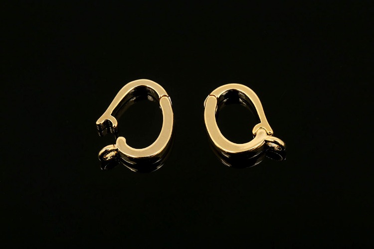 E788-Gold Plated-(2pcs)-Connector Bail-Pendant Bail Clasp-Wholesale Bail, [PRODUCT_SEARCH_KEYWORD], JEWELFINGER-INBEAD, [CURRENT_CATE_NAME]