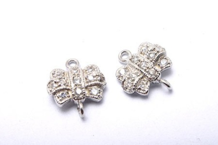 K488-Rhodium Plated-(1piece)-CZ Silver-Wholesale Silver Connects, [PRODUCT_SEARCH_KEYWORD], JEWELFINGER-INBEAD, [CURRENT_CATE_NAME]