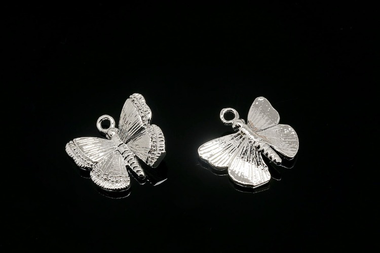 CH6107-Ternary Alloy Plated-(2pcs)-Butterfly Charms-Necklace Earrings Making Supply-Wholesale Charms, [PRODUCT_SEARCH_KEYWORD], JEWELFINGER-INBEAD, [CURRENT_CATE_NAME]
