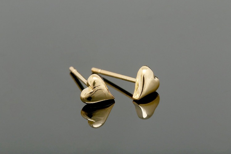 [W] CH6109-Gold Plated-(10pairs)-6*5mm Tiny Heart Earrings-Nickel Free, [PRODUCT_SEARCH_KEYWORD], JEWELFINGER-INBEAD, [CURRENT_CATE_NAME]