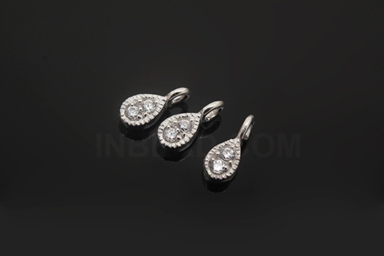 [W] K1296-Rhodium Plated-(20pcs)-CZ Silver Pendants-Wholesale Silver Pendants, [PRODUCT_SEARCH_KEYWORD], JEWELFINGER-INBEAD, [CURRENT_CATE_NAME]