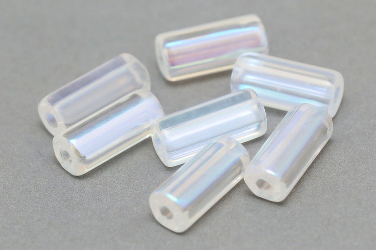 [W] C541-Czech Glass-(200pcs)-10*4.5mm Czech Glass Tube Beads,Crystal AB Czech Beads,Jewelry Making Beads, [PRODUCT_SEARCH_KEYWORD], JEWELFINGER-INBEAD, [CURRENT_CATE_NAME]