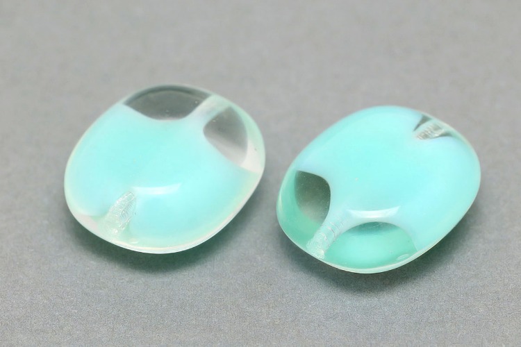 [W] C463-Czech Glass-(40pcs)-12*14mm Czech Glass Oval Beads ,Mint Color Czech Beads,Jewelry Making Beads, [PRODUCT_SEARCH_KEYWORD], JEWELFINGER-INBEAD, [CURRENT_CATE_NAME]