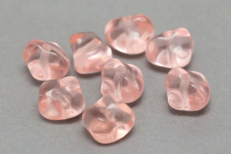 [W] C504-Czech Glass-(180pcs)-7*5mm Czech Glass Beads ,Light Pink Color Czech Beads,Jewelry Making Beads, [PRODUCT_SEARCH_KEYWORD], JEWELFINGER-INBEAD, [CURRENT_CATE_NAME]
