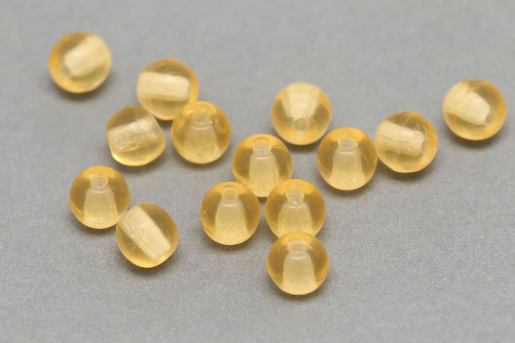 [W] C420-Czech Glass-(500pcs)-4mm Czech Glass Round Beads ,Yellow Czech Beads,Jewelry Making Beads, [PRODUCT_SEARCH_KEYWORD], JEWELFINGER-INBEAD, [CURRENT_CATE_NAME]