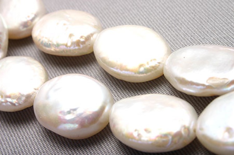 E415-Freshwater Pearl-(2pcs)-10*13mm Freshwater Pearl-Natural Pearls-White-Wholesale Pearl, [PRODUCT_SEARCH_KEYWORD], JEWELFINGER-INBEAD, [CURRENT_CATE_NAME]