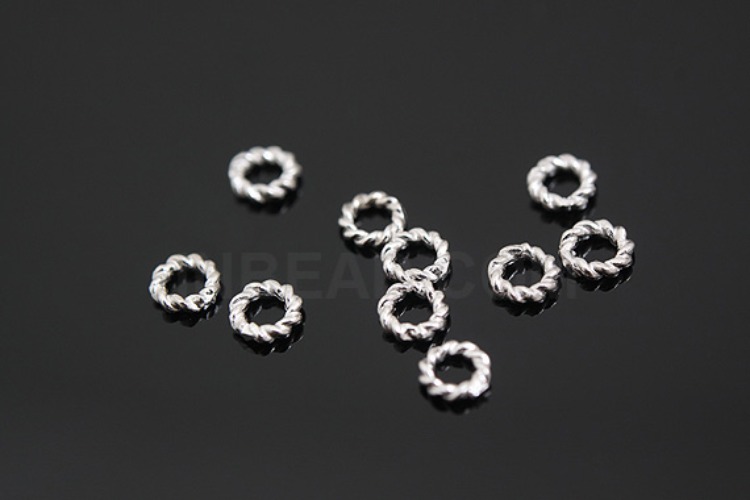 K811-Rhodium Plated-(10pcs)-3.5mm Ring-Round Link-Wholesale Silver Ring, [PRODUCT_SEARCH_KEYWORD], JEWELFINGER-INBEAD, [CURRENT_CATE_NAME]