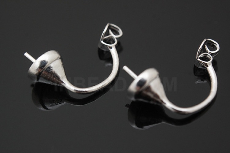 [W] K949-Rhodium Plated-(10paris)-Earring Back-Wholesale Silver Earrings, [PRODUCT_SEARCH_KEYWORD], JEWELFINGER-INBEAD, [CURRENT_CATE_NAME]