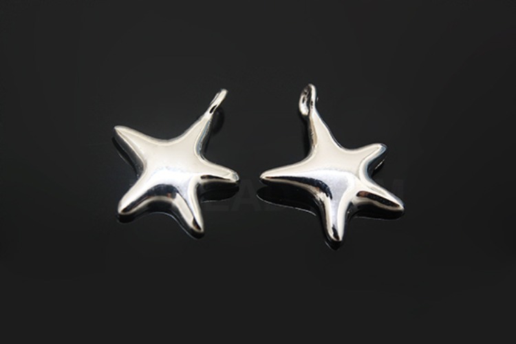 K1293-Rhodium Plated-(1piece)-Star Silver Pendants-Wholesale Silver Pendants, [PRODUCT_SEARCH_KEYWORD], JEWELFINGER-INBEAD, [CURRENT_CATE_NAME]
