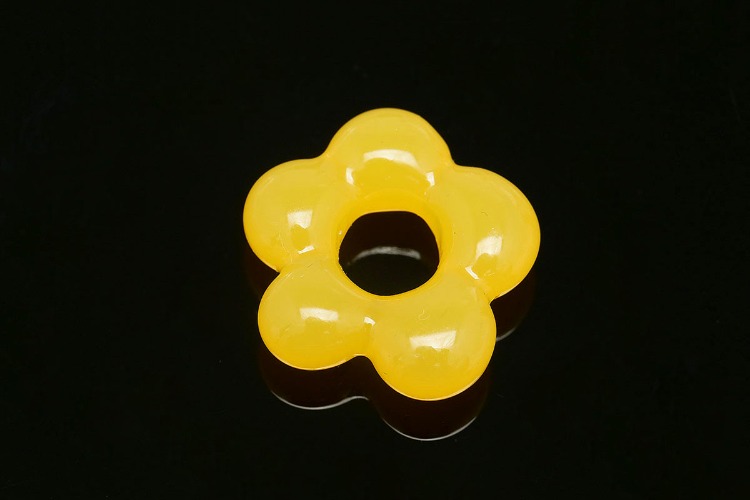 [W] B593-Yellow Epoxy-(20pcs)-17mm Epoxy Flower Charms,High Quality Resin Flower Pendant,DIY Jewelry Craft Supplies, [PRODUCT_SEARCH_KEYWORD], JEWELFINGER-INBEAD, [CURRENT_CATE_NAME]