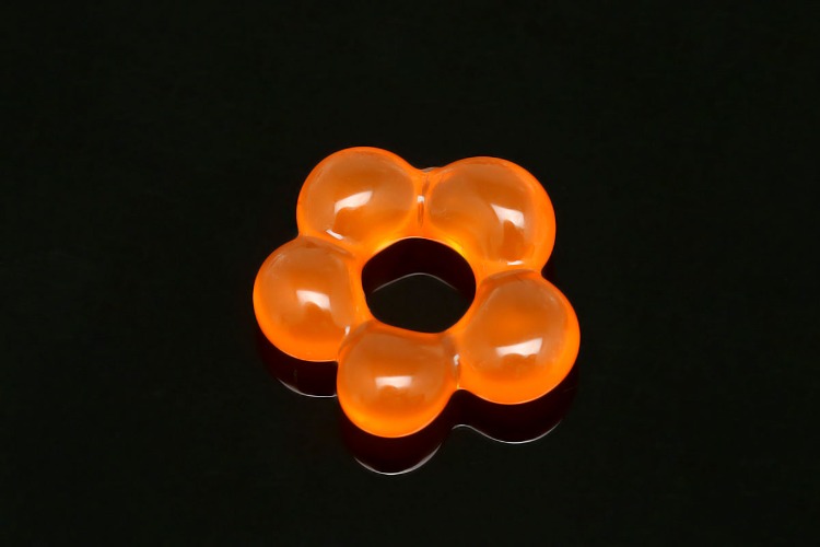 [W] B593-Orange Epoxy-(20pcs)-17mm Epoxy Flower Charms,High Quality Resin Flower Pendant,DIY Jewelry Craft Supplies, [PRODUCT_SEARCH_KEYWORD], JEWELFINGER-INBEAD, [CURRENT_CATE_NAME]