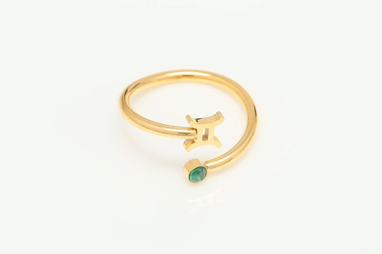 [W] ST036-Gold Plated-(5pcs)-Gemini-Stainless Steel Zodiac Ring,Birthstone Ring,Constellation Jewelry,Minimalist Stackable Ring,Waterproof,Anti-tanish, [PRODUCT_SEARCH_KEYWORD], JEWELFINGER-INBEAD, [CURRENT_CATE_NAME]