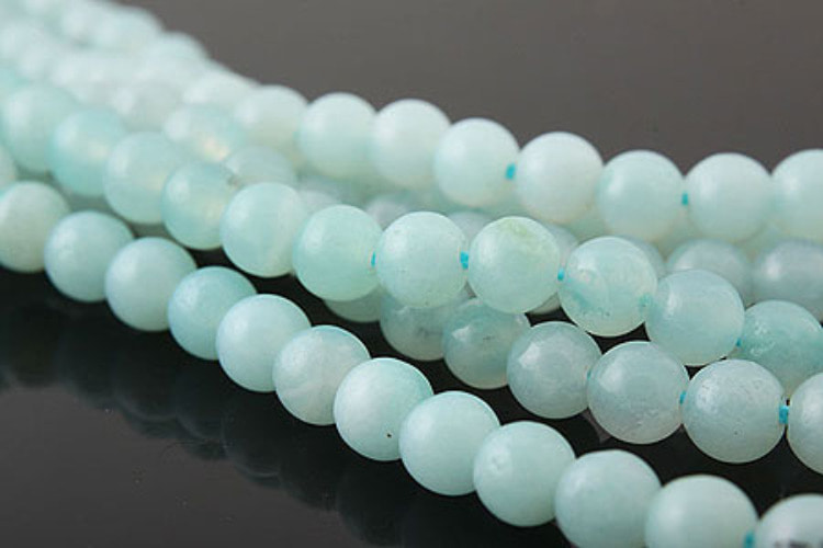 [W] G015-Amazonite Round 4.5mm (1Strand) Amazonite  Loose Round Beads for Jewelry, [PRODUCT_SEARCH_KEYWORD], JEWELFINGER-INBEAD, [CURRENT_CATE_NAME]