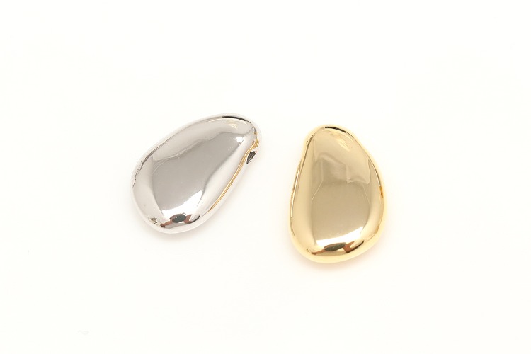 K983-Gold Plated&amp;Rhodium Plated-(2pcs)-10*15mm Water Drop Charms-Teardrop Pendant-Color Option, [PRODUCT_SEARCH_KEYWORD], JEWELFINGER-INBEAD, [CURRENT_CATE_NAME]