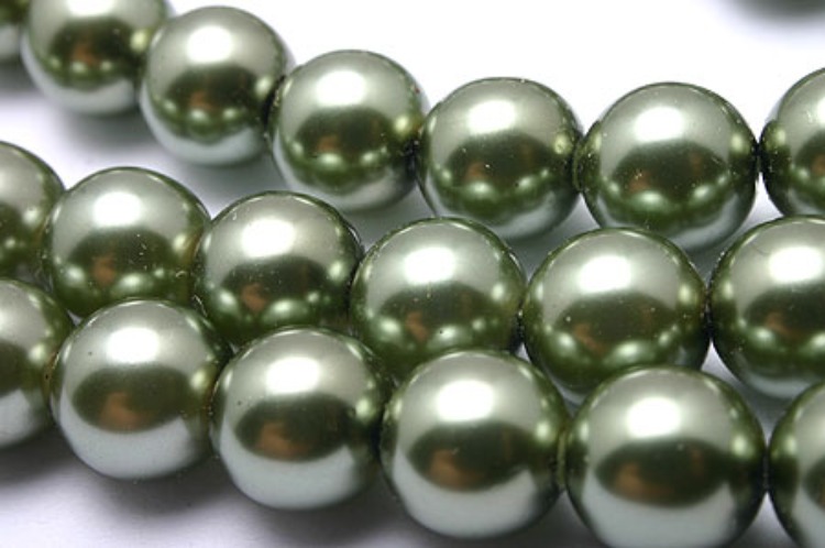 [W] E367-Glass Pearl-(1Strand)-8mm Glass Pearl-Light Green-Wholesale Pearl, [PRODUCT_SEARCH_KEYWORD], JEWELFINGER-INBEAD, [CURRENT_CATE_NAME]