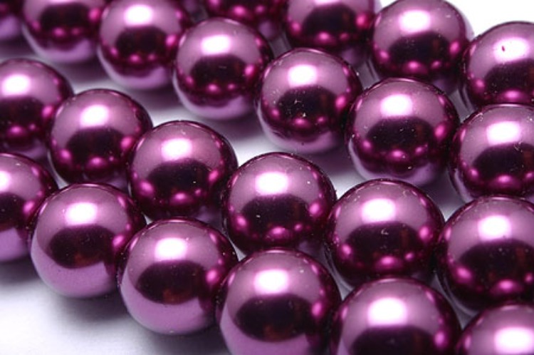 [W] E454-Glass Pearl-(1Strand)-8mm Glass Pearl-Purple-Wholesale Pearl, [PRODUCT_SEARCH_KEYWORD], JEWELFINGER-INBEAD, [CURRENT_CATE_NAME]
