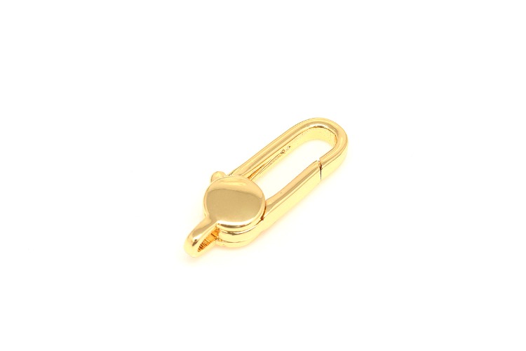 [W] CH2088-Gold Plated-(20pcs)-18*7mm Brass Lobster Clasp-Unique Clasp,Clasp Pendant,Nickel Free, [PRODUCT_SEARCH_KEYWORD], JEWELFINGER-INBEAD, [CURRENT_CATE_NAME]