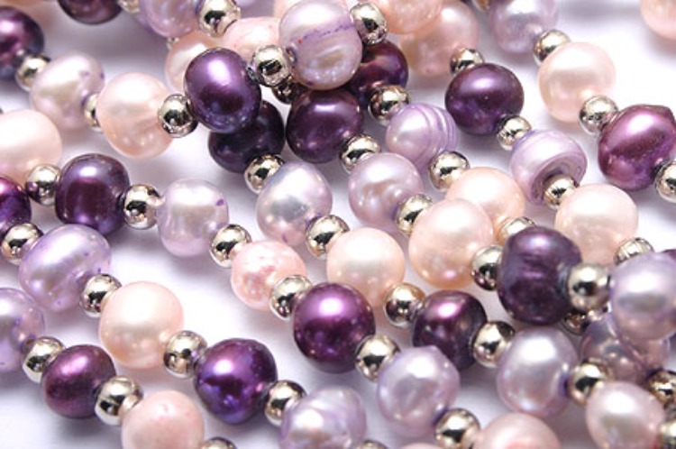 [W] E396-Freshwater Pearl-(10Strand)-4.5mm Freshwater Pearl Potato Beads-Natural Pearls-Purple Mix-Wholesale Pearl, [PRODUCT_SEARCH_KEYWORD], JEWELFINGER-INBEAD, [CURRENT_CATE_NAME]