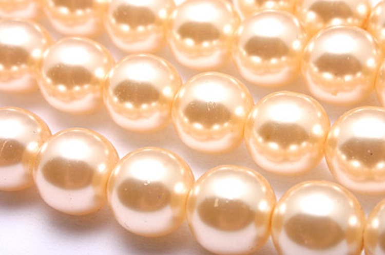 [W] E363-Glass Pearl-(1Strand)-8mm Glass Pearl-Light Peach-Wholesale Pearl, [PRODUCT_SEARCH_KEYWORD], JEWELFINGER-INBEAD, [CURRENT_CATE_NAME]