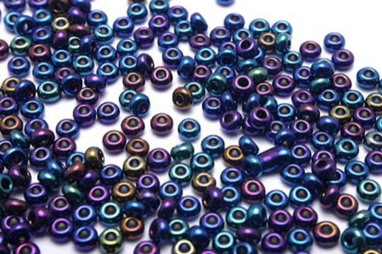 E074-2.3mm Czech Seed Beads Blue Irish (20 g), [PRODUCT_SEARCH_KEYWORD], JEWELFINGER-INBEAD, [CURRENT_CATE_NAME]
