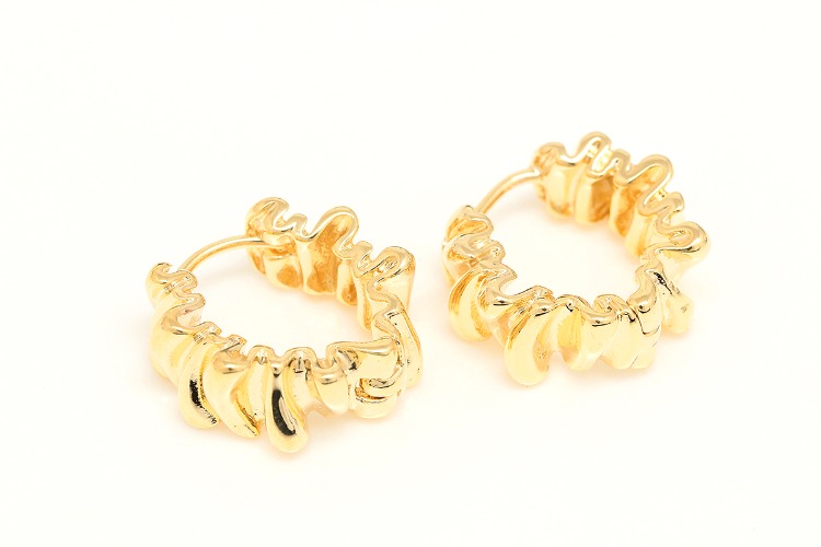 [W] S075-Gold Plated (10pairs)-17mm Bold Round Lever Back Earrings-7mm Thickness Simple Earrings-Nickel Free, [PRODUCT_SEARCH_KEYWORD], JEWELFINGER-INBEAD, [CURRENT_CATE_NAME]