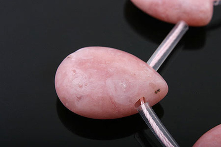 [W] G065-Pink Opal Smooth Drop 13*18mm (1strand), [PRODUCT_SEARCH_KEYWORD], JEWELFINGER-INBEAD, [CURRENT_CATE_NAME]