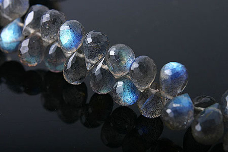 JJ023-Labradorite Faceted Drop (6pcs), [PRODUCT_SEARCH_KEYWORD], JEWELFINGER-INBEAD, [CURRENT_CATE_NAME]