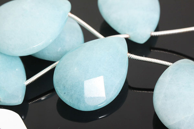 JJ070-Amazonite Faceted Drop 18*25mm (1piece), [PRODUCT_SEARCH_KEYWORD], JEWELFINGER-INBEAD, [CURRENT_CATE_NAME]