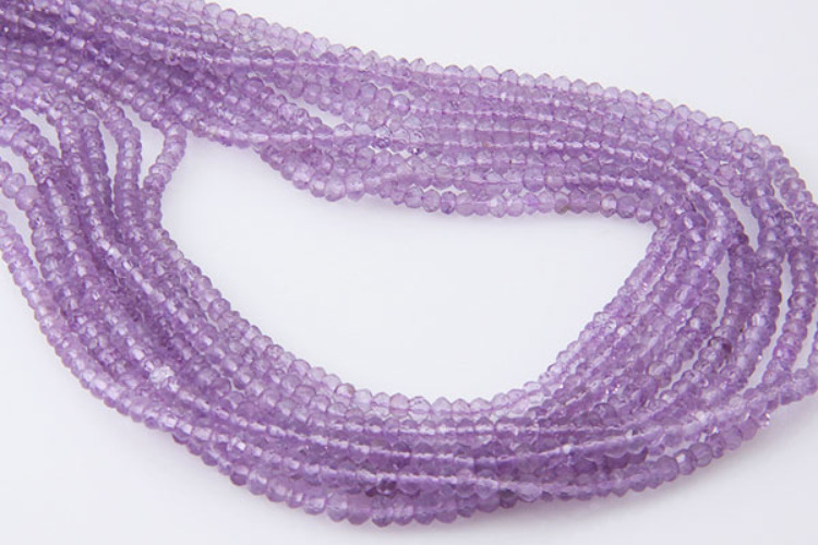 [W] JJ099-Pink Amethyst Faceted Rondelle 3~3.2mm (1strand), [PRODUCT_SEARCH_KEYWORD], JEWELFINGER-INBEAD, [CURRENT_CATE_NAME]